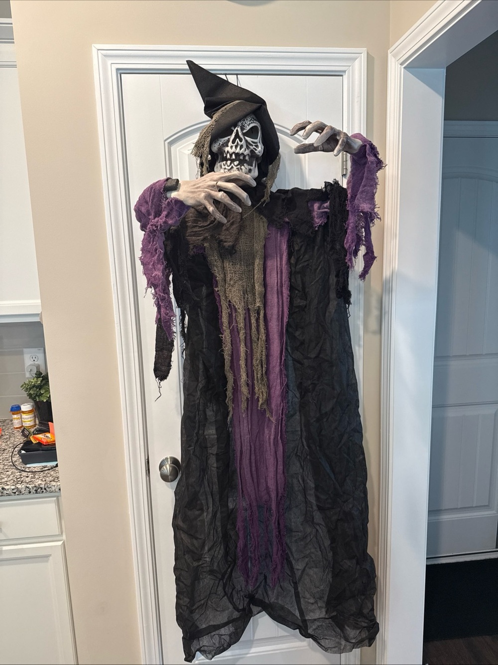 Hanging Skeleton Ghost Decorations for Halloween - Indoor Outdoor Spooky De